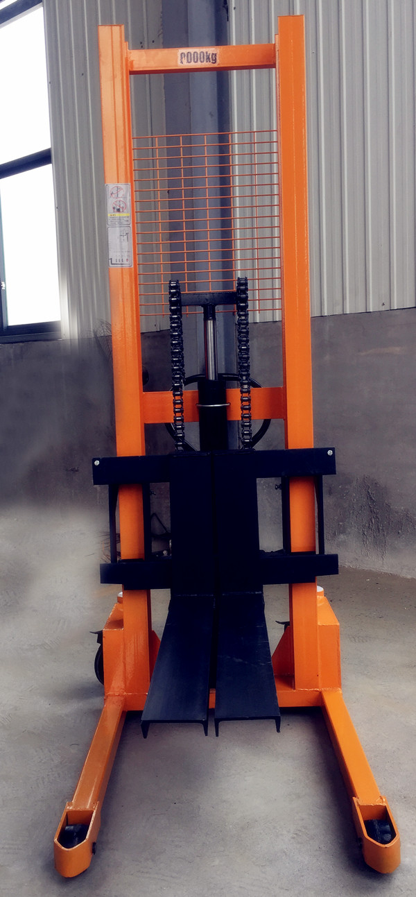 多功能1噸手動液壓搬運車(加重加厚型)，廠家供應(yīng)-河北東圣吊索具制造有限公司-石材夾具_(dá)小型攪拌機_手動叉車_液壓堆高車